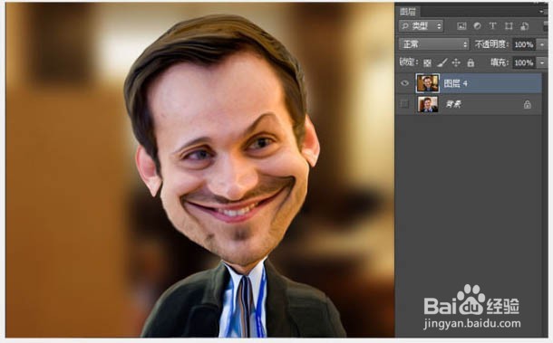 利用液化滤镜把帅哥头像转为搞笑漫画头像