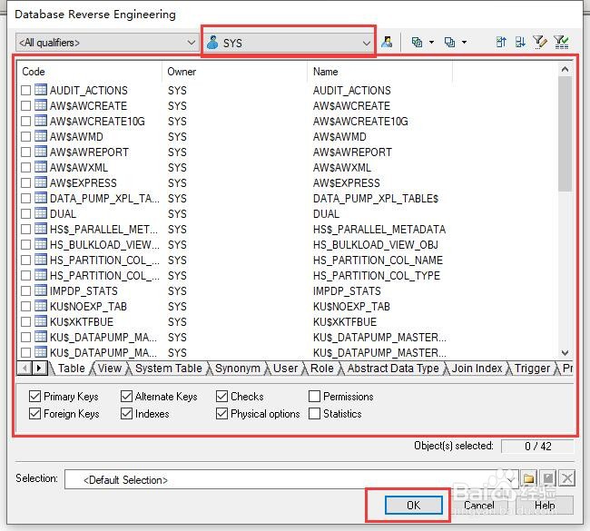 PowerDesigner16.5连接oracle数据库并生成模型