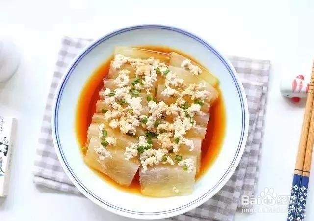 冬瓜用来蒸着吃，开胃下饭