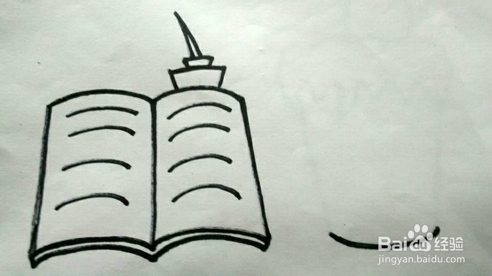 简笔画——书桌一角