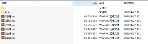 RAR压缩方式最快较快较好最好的区别？