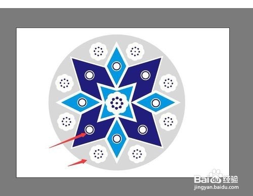 illustrator制作图案绘制花形