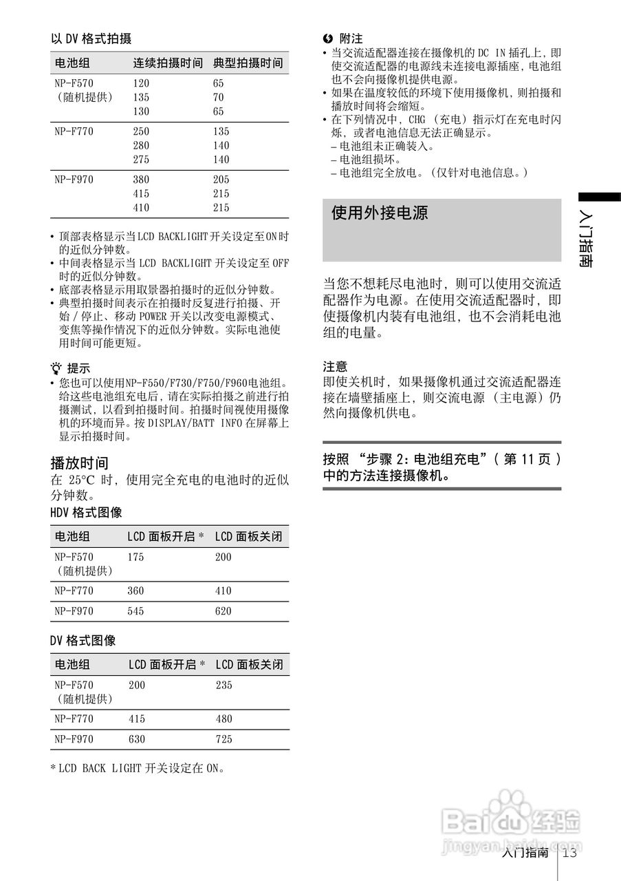索尼HDR-FX1E数码摄像机使用说明书:[2]