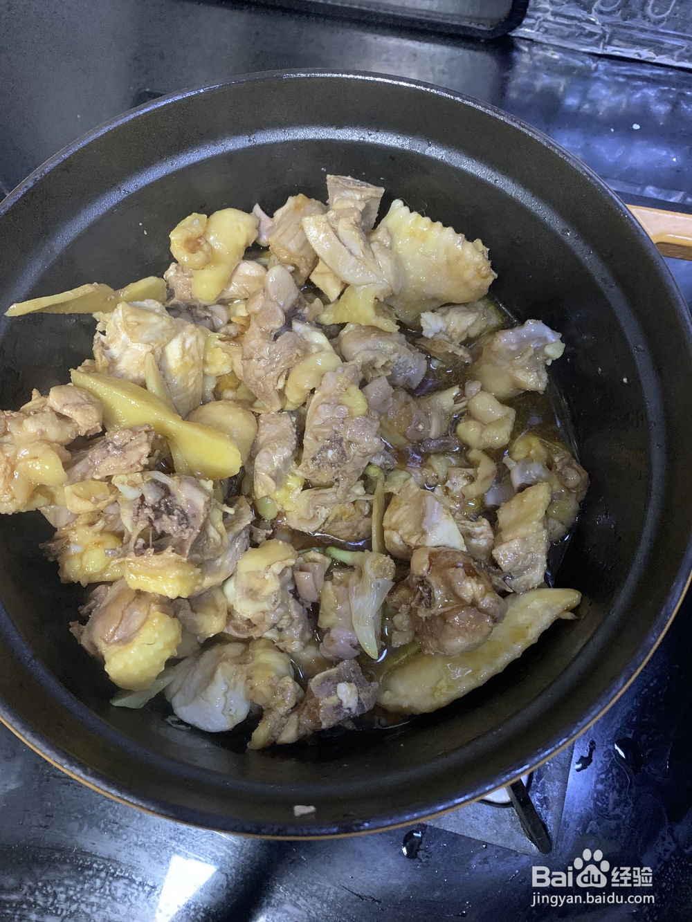 超级过瘾的发菜花菇炆鸡