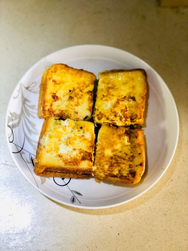 一口紫薯西多士