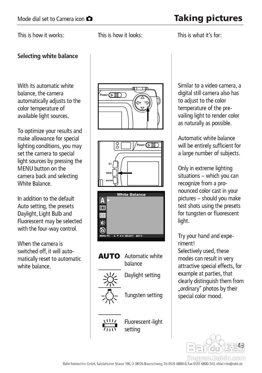 Rollei d41 com型数码相机说明书:[5]