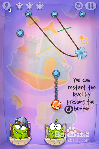 割绳子之时光之旅三星攻略：[2]第一大关6-8关