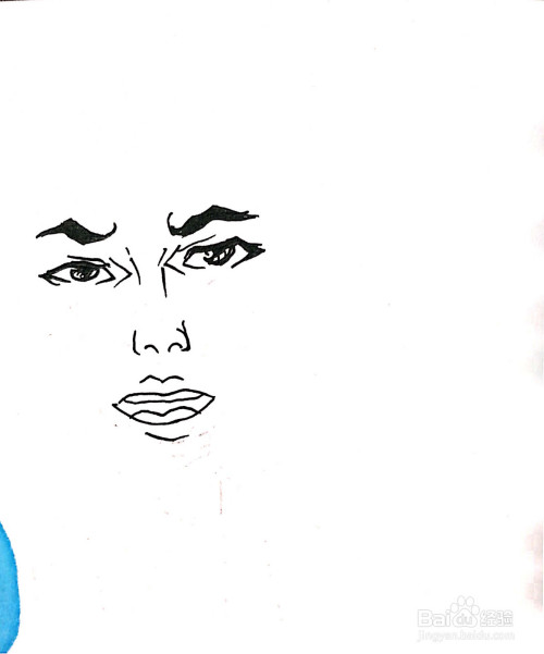 《篮球旋风》系列之郝铁简笔画