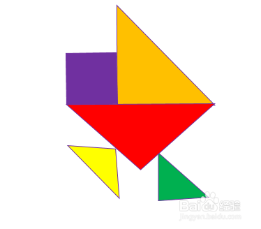 如何使用Word制作七巧板奔跑小鸡拼图题目？