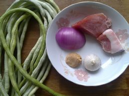 肉末炒豆角
