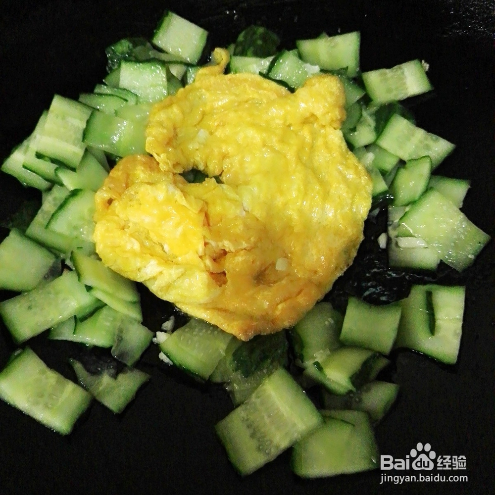 青瓜片炒鸡蛋的做法