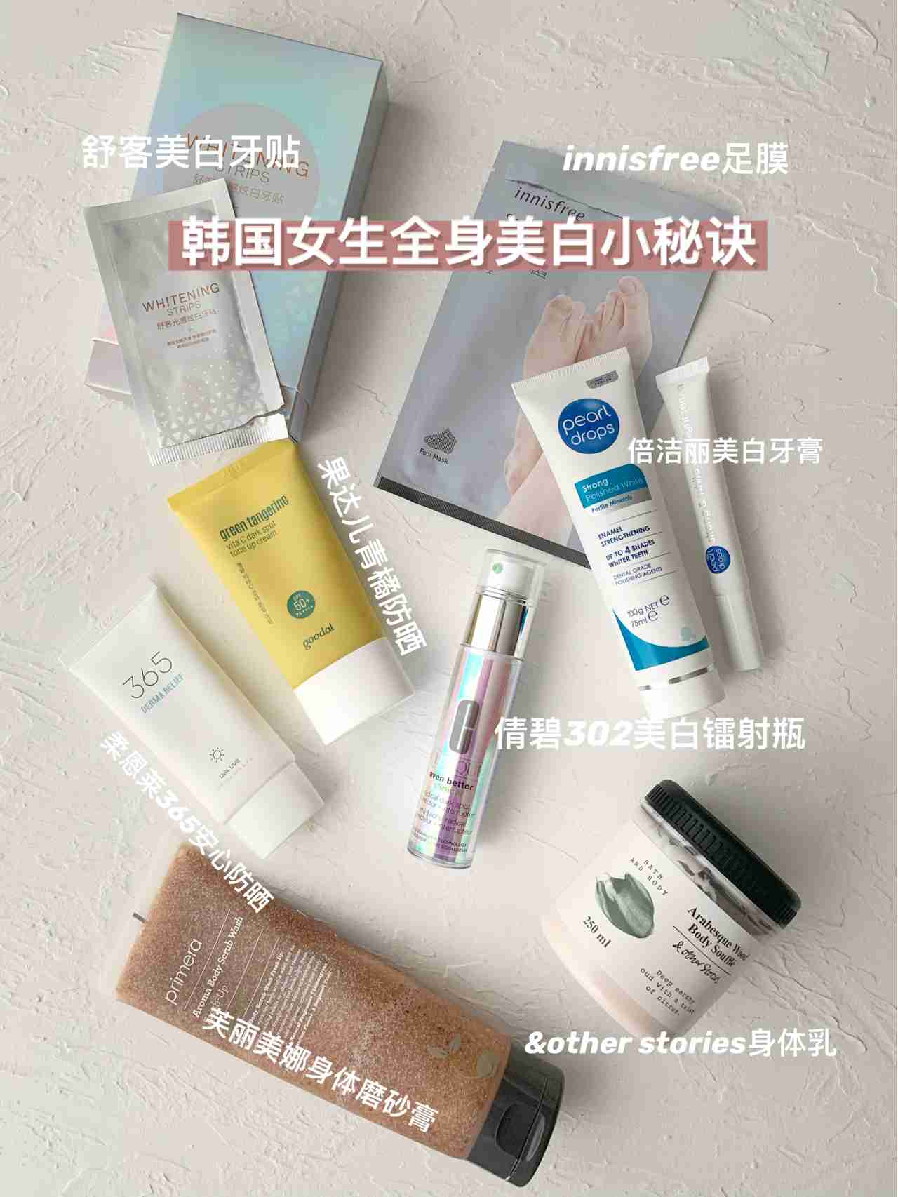 韩国女生真正爱用全身美白小秘诀 自用