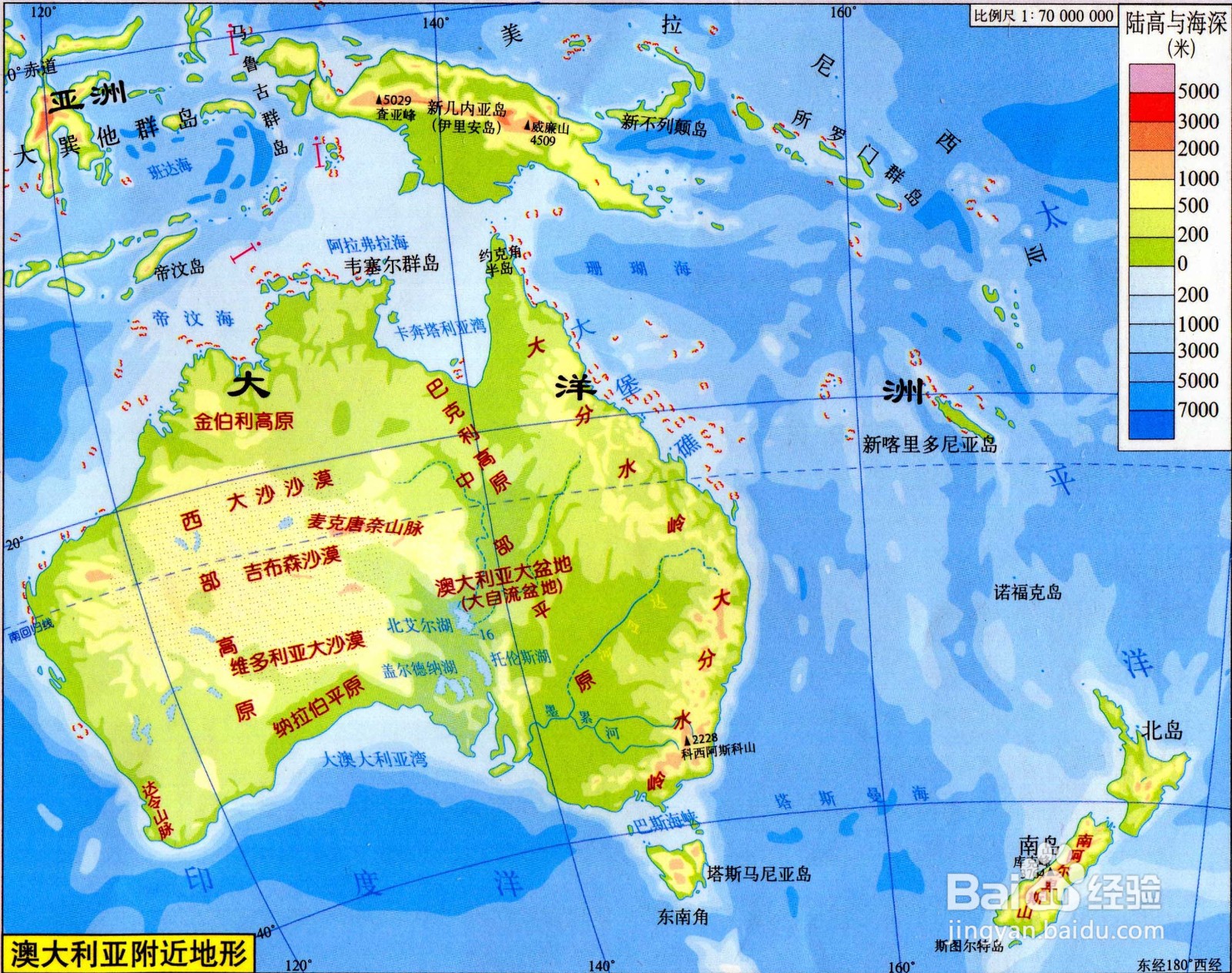 七大洲面积排序