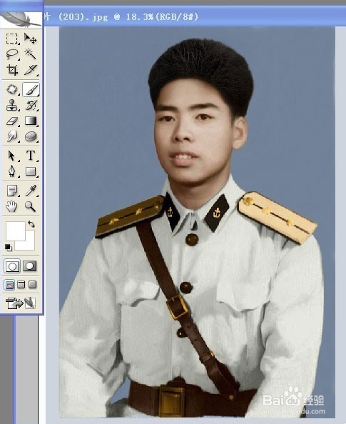 老照片修复教程：[4]两张老照片合成翻新