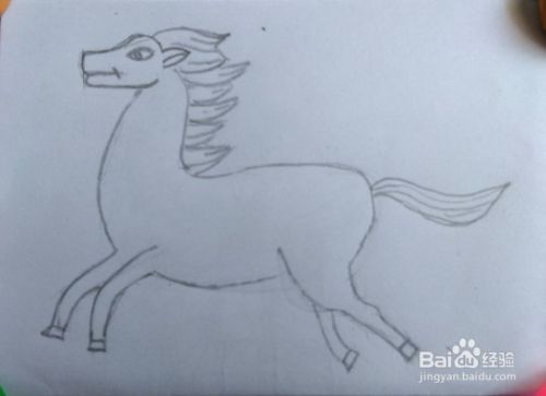 马的画法教程。画马的方法和步骤。如何画马奔跑