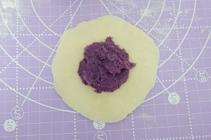 怎么做紫薯烫面饼？
