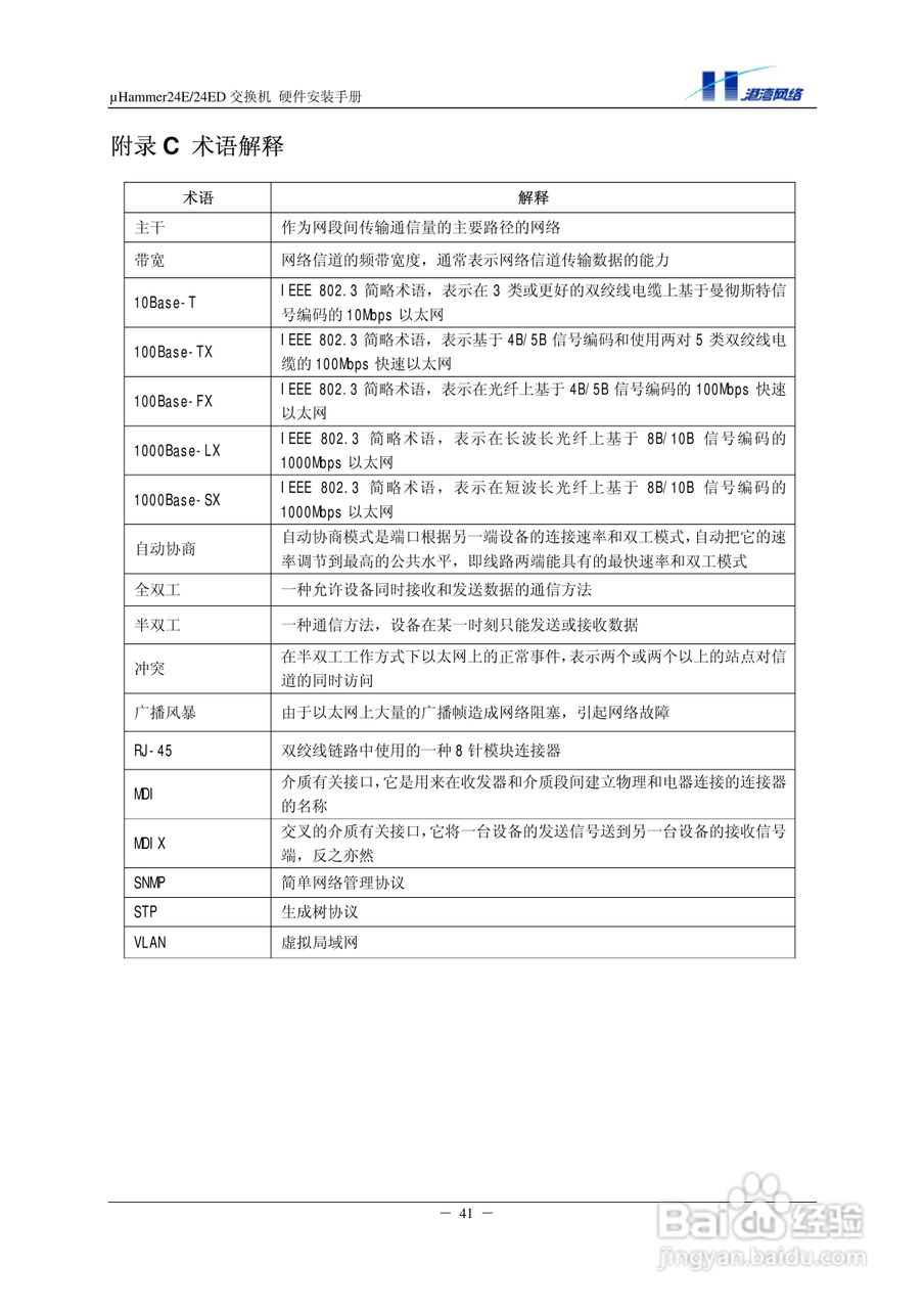 港湾网络交换机Hammer24EED型说明书:[5]