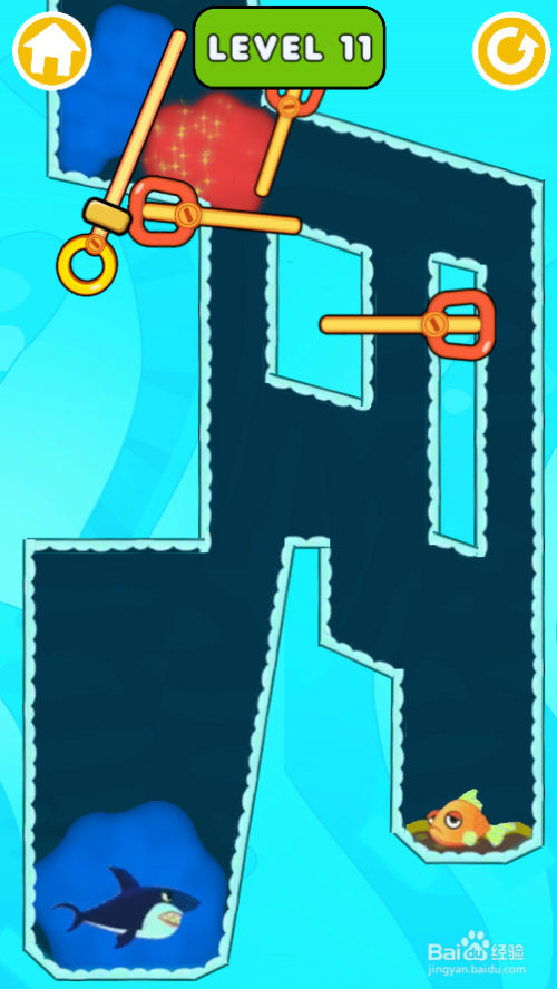 Fish Rescue Pull The Pin的Level 11如何通关