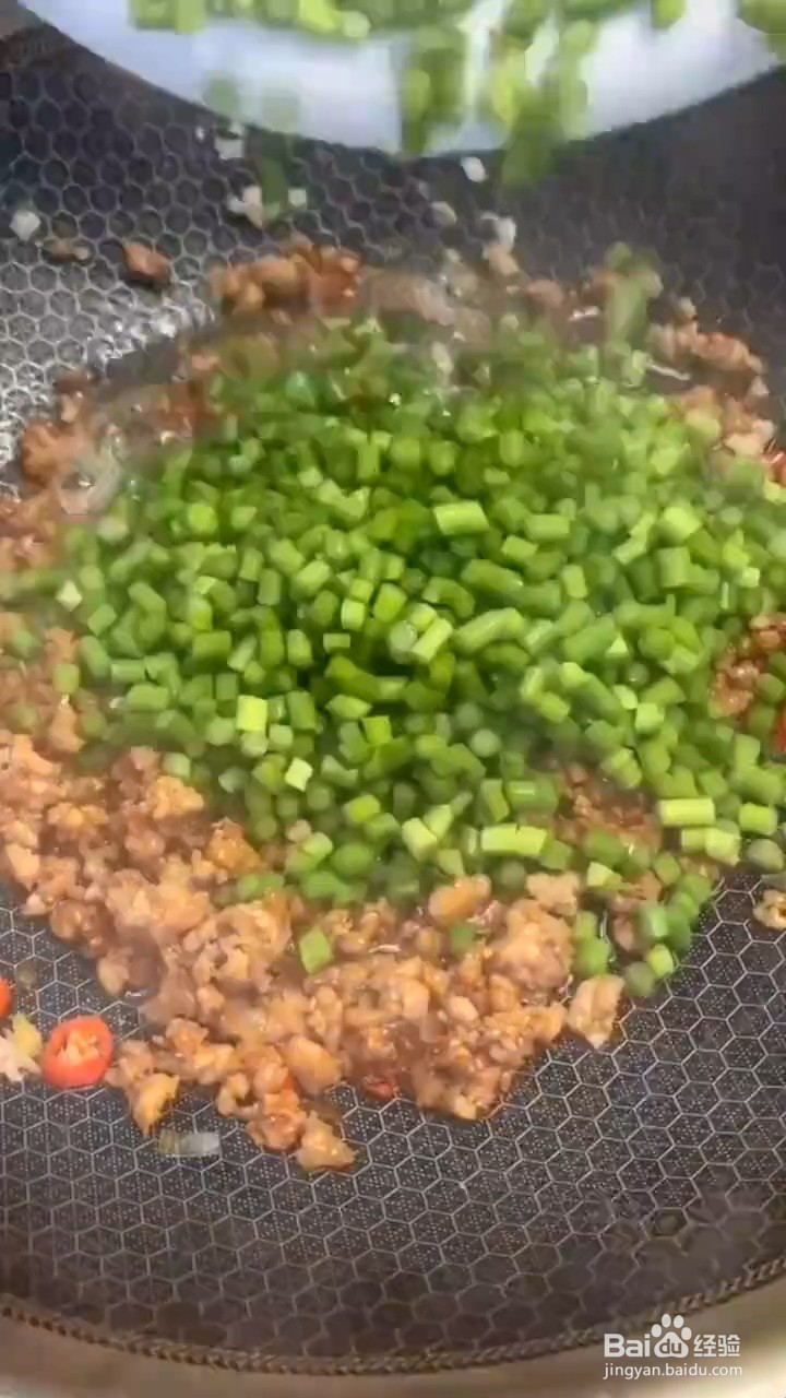 怎么做蒜苔炒肉末