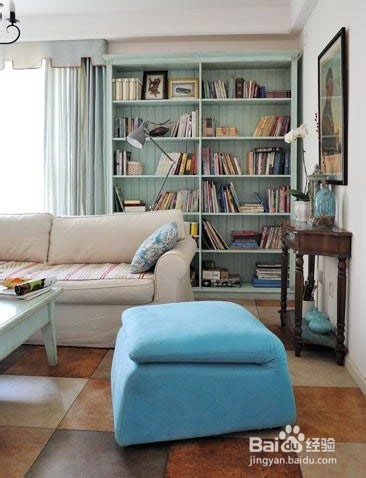 让你的客厅增加点俏皮色