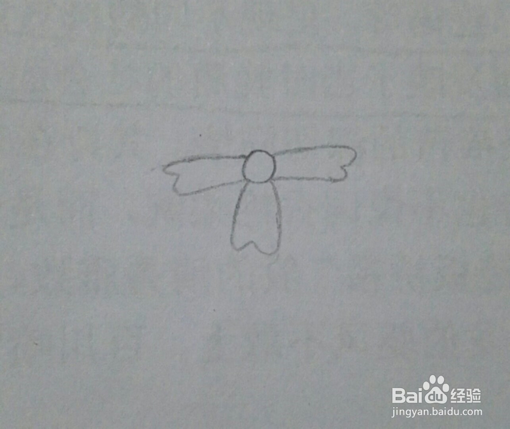 三色堇的简笔画