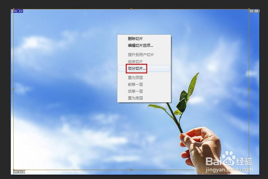 ps如何把一张图片分成多张图片
