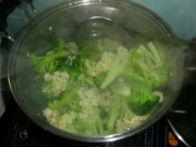 腊肉炒菜花的做法