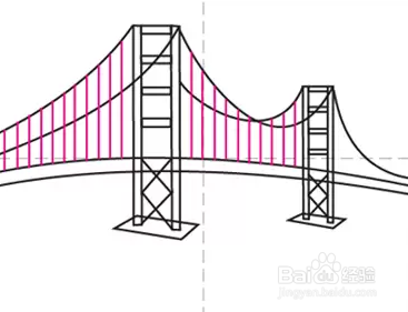 龙岩大桥简笔画图片