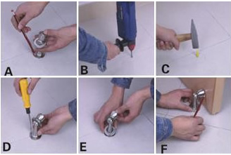 门吸的正确安装方法