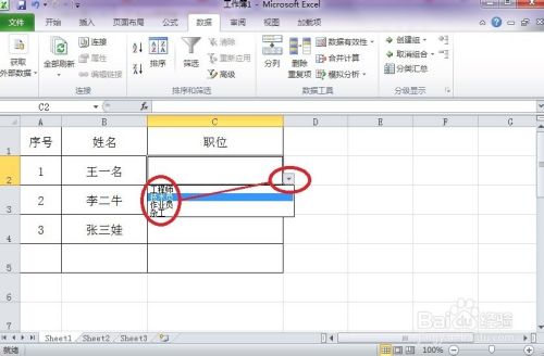 怎样在Excel中自定义下拉菜单快速输入数据