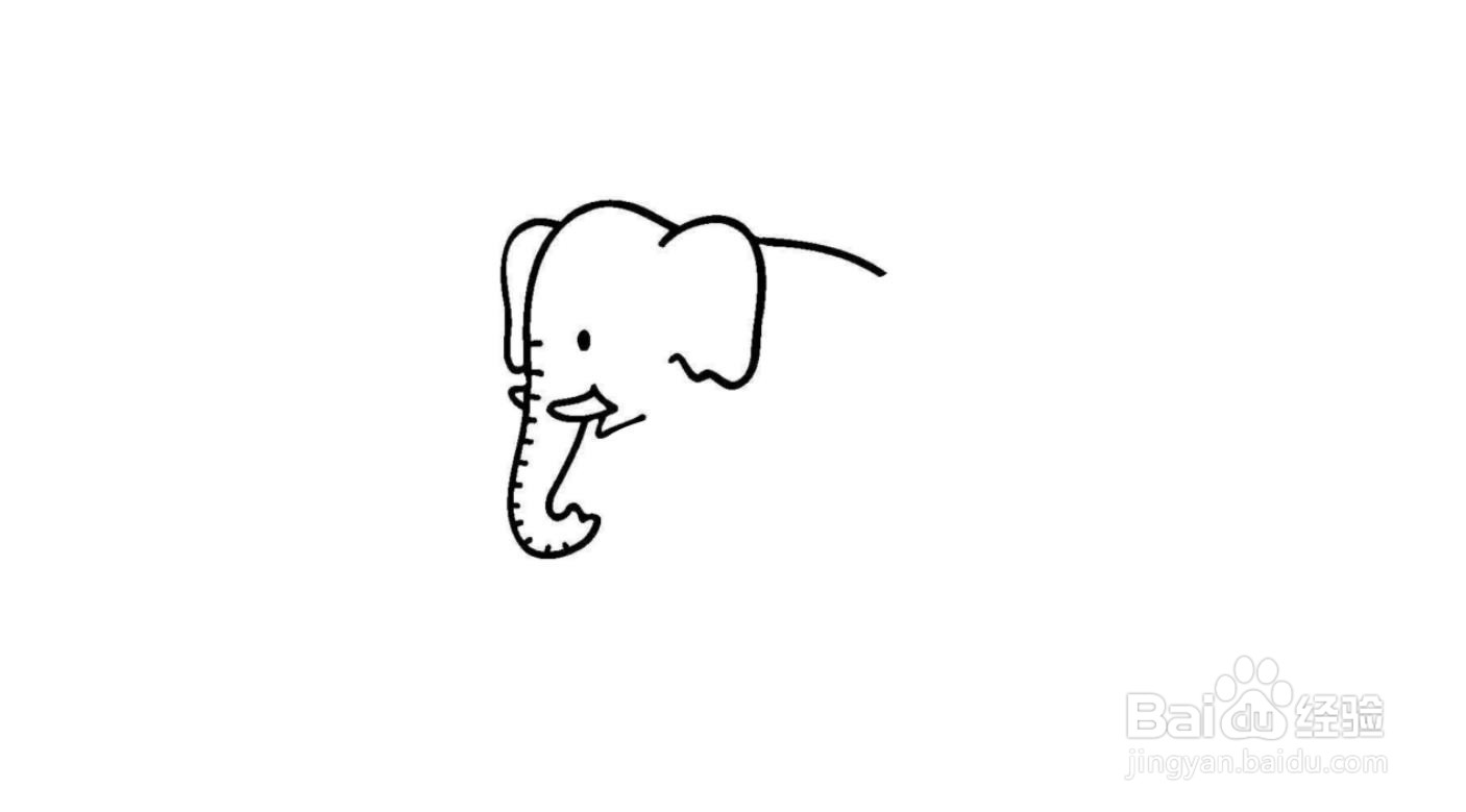 大象简笔画画法教程