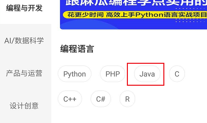 网易云课堂怎么查看编程java相关的学习课程