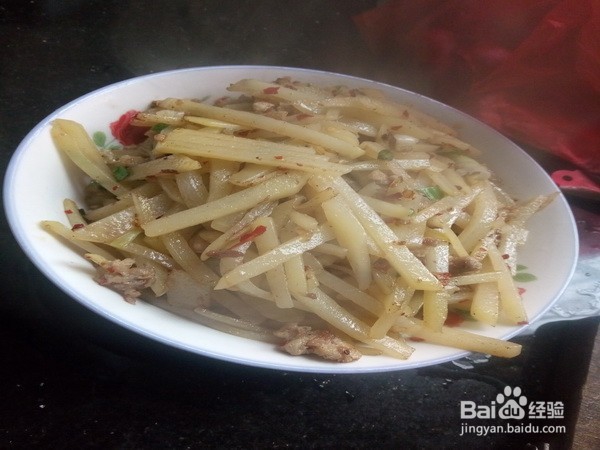 怎样做好吃的土豆丝炒肉。