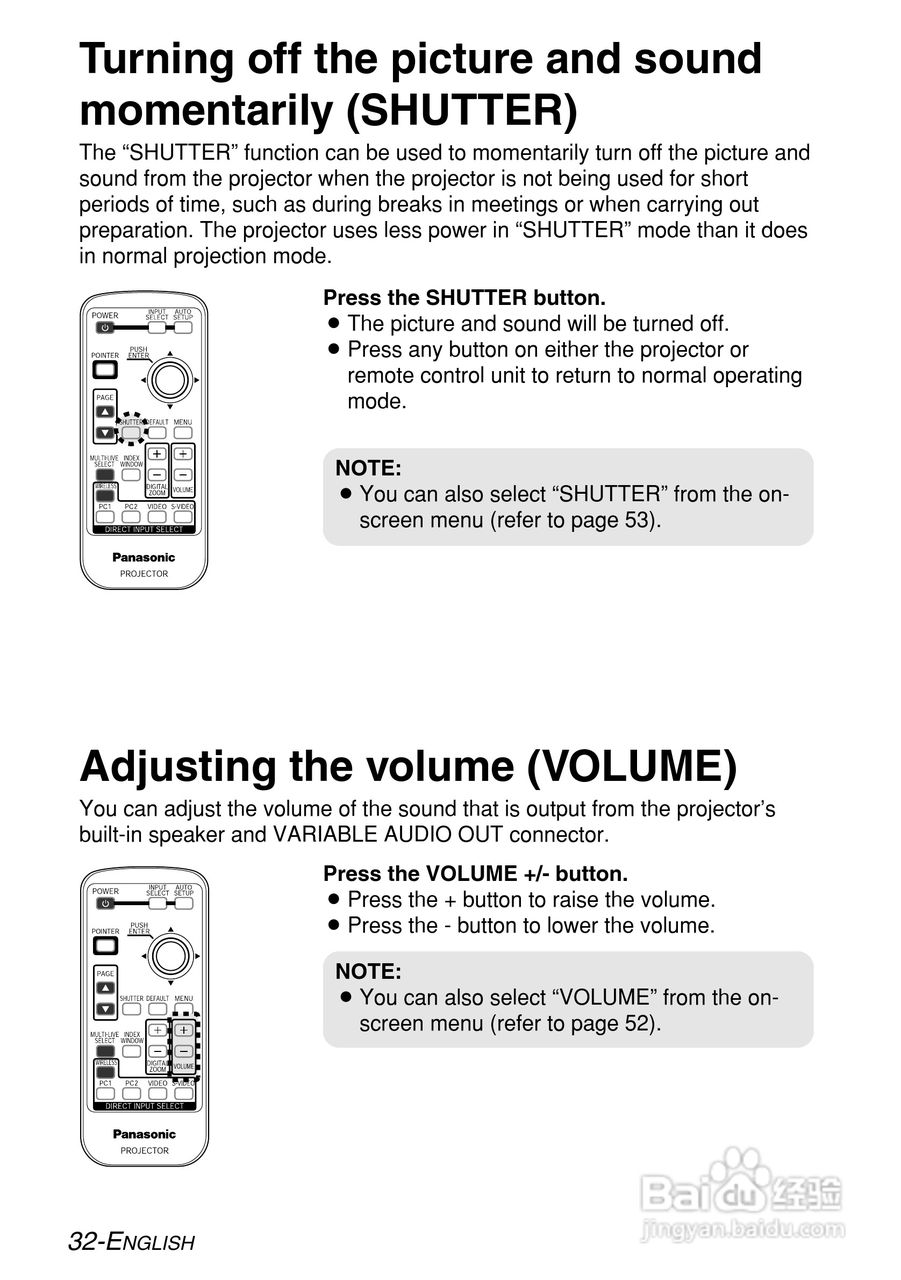 松下PT-LB55NTE投影机使用说明书:[4]