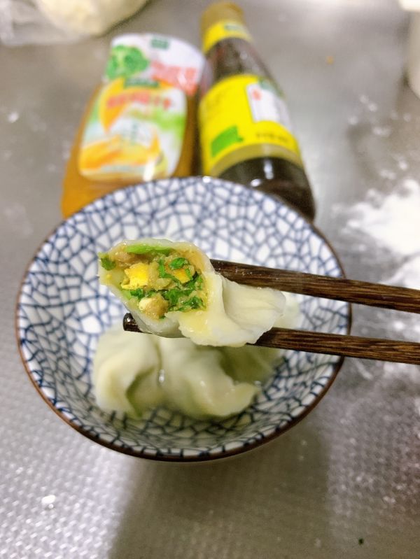 荠菜猪肉馅手工饺子