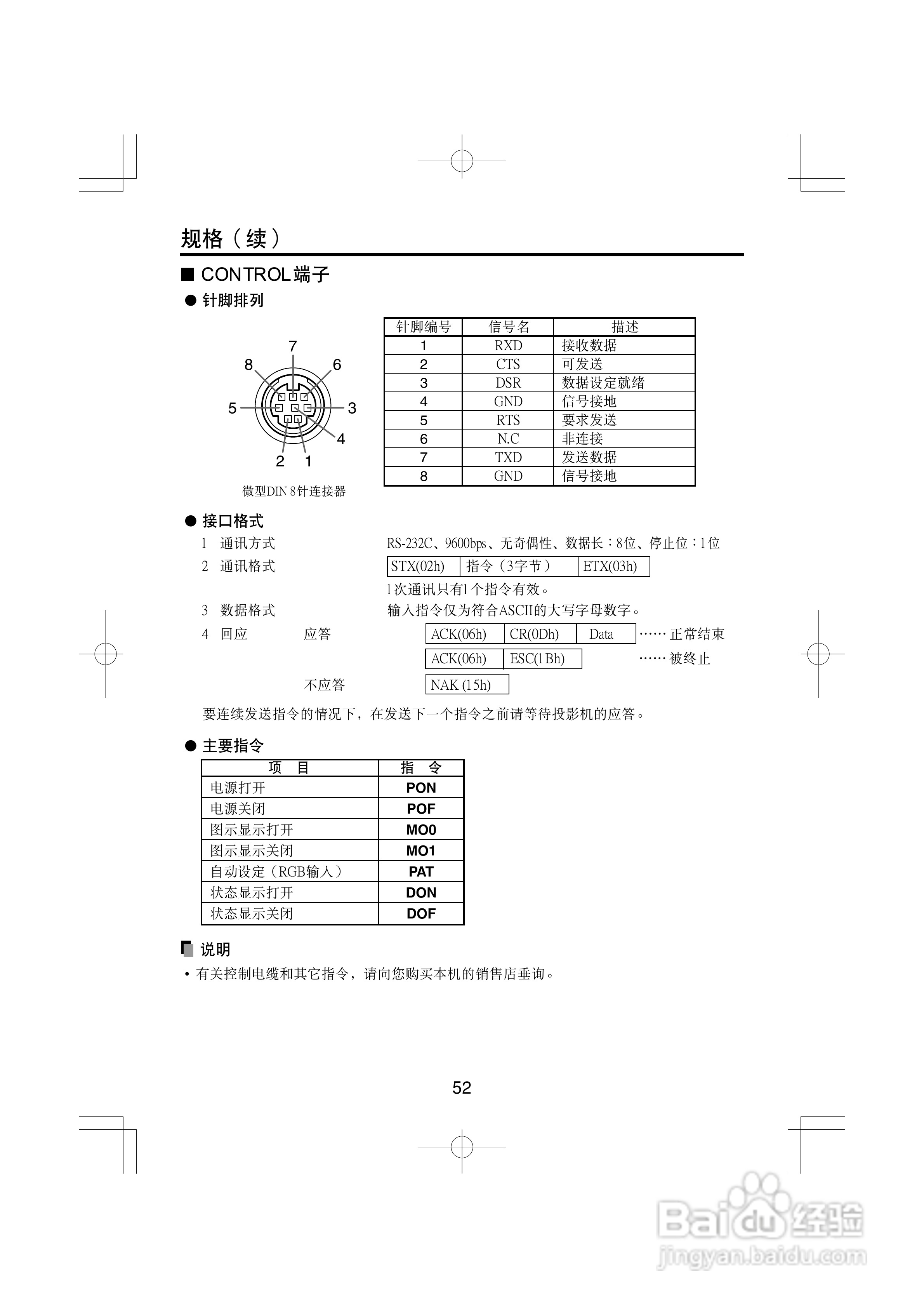 东芝 TDP-T100C影机说明书:[6]