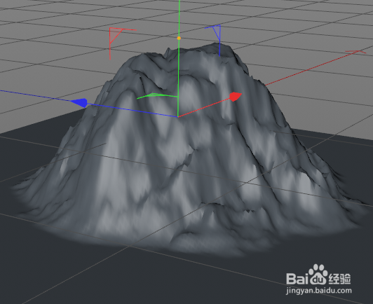 C4D中如何制作火山口效果？