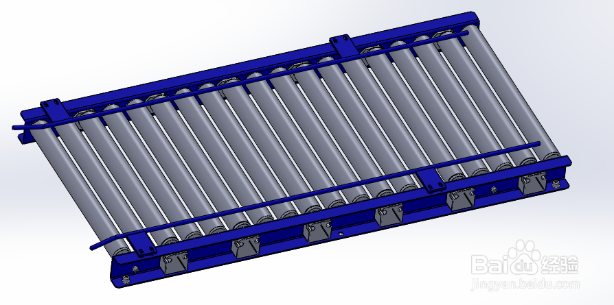 SolidWorks如何画出滚轮传送带