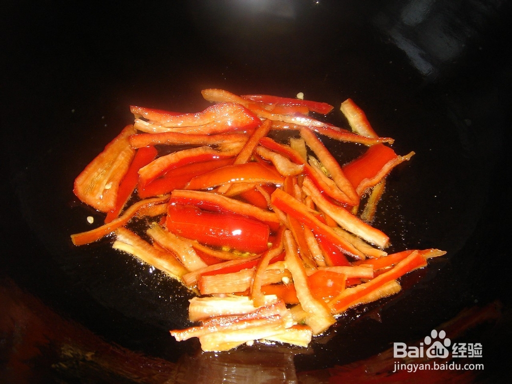 红椒炒芹菜丝——舌尖上的年夜饭