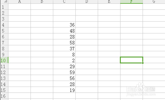 excel表格里如何一列数字求和