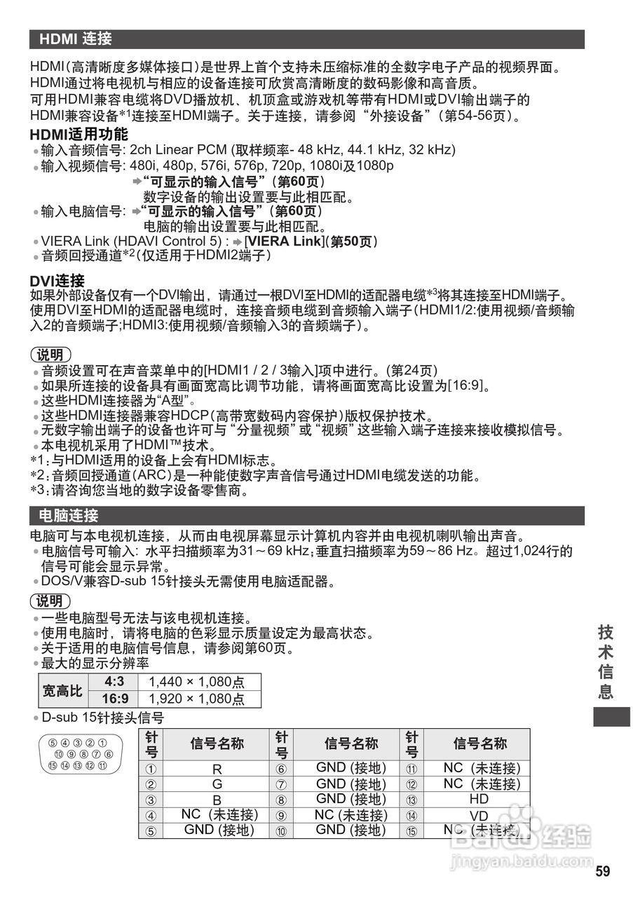 松下TH-P42U30C等离子彩电使用说明书:[6]