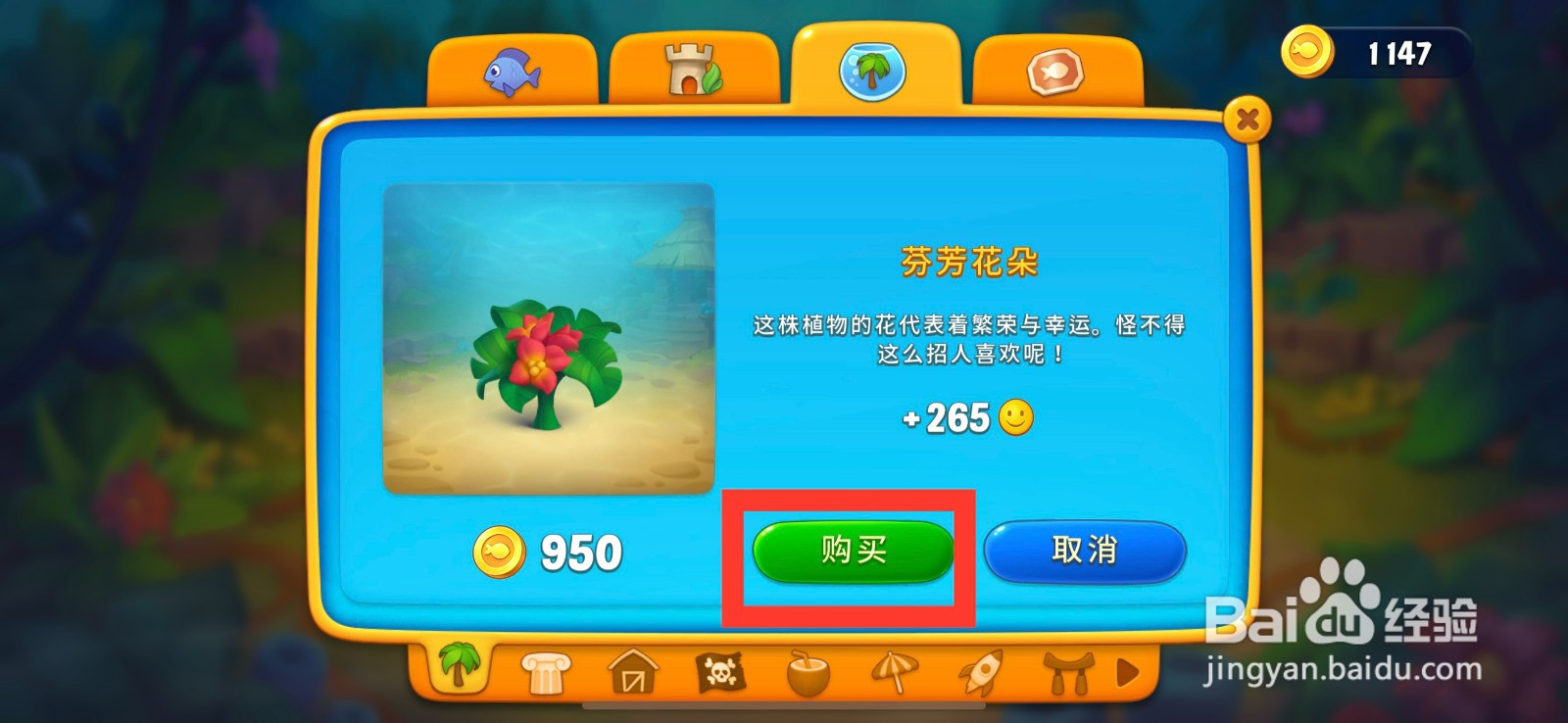 梦幻水族箱怎么购买芬芳花朵