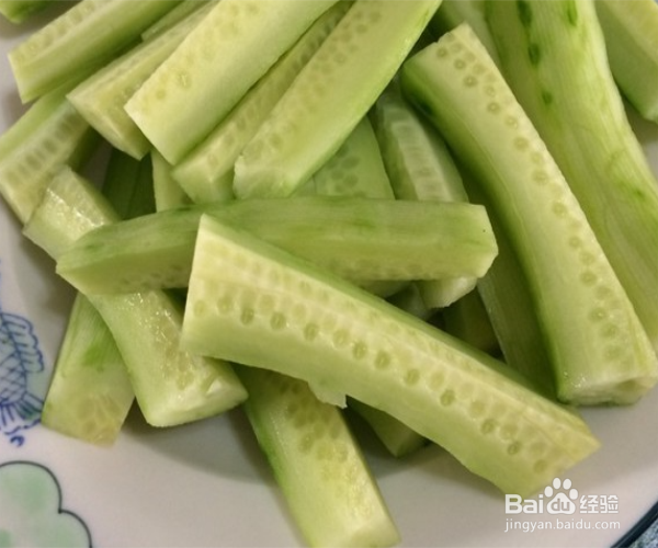 简单减肥凉菜——金钩黄瓜条