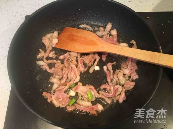 蒜苔肉丝的做法