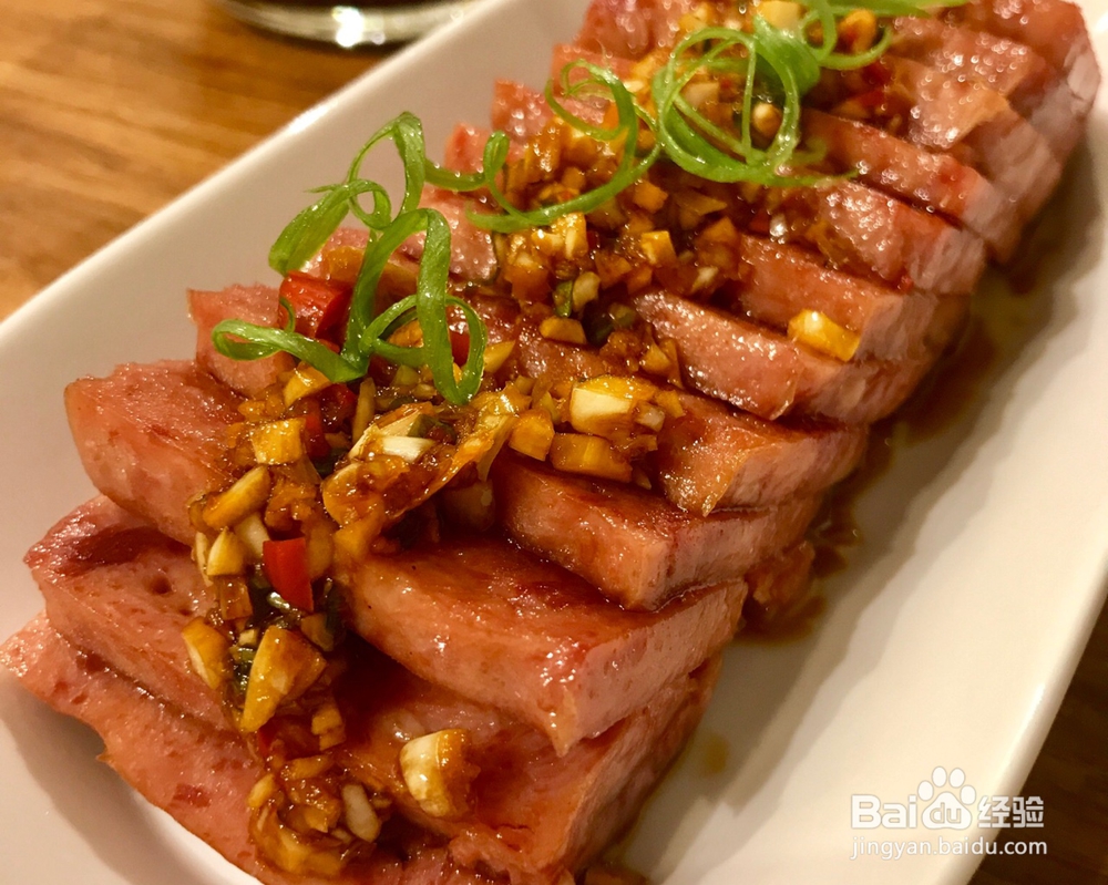 给老公做蒜泥午餐肉