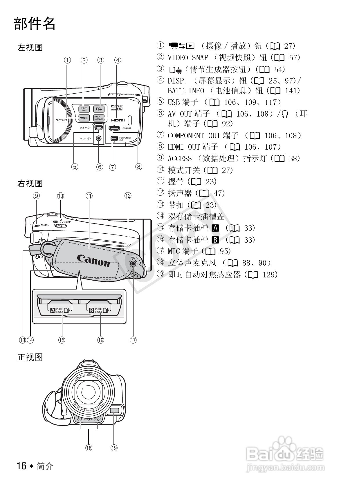 佳能LEGRIA HF M40数码摄像机使用说明书:[2]