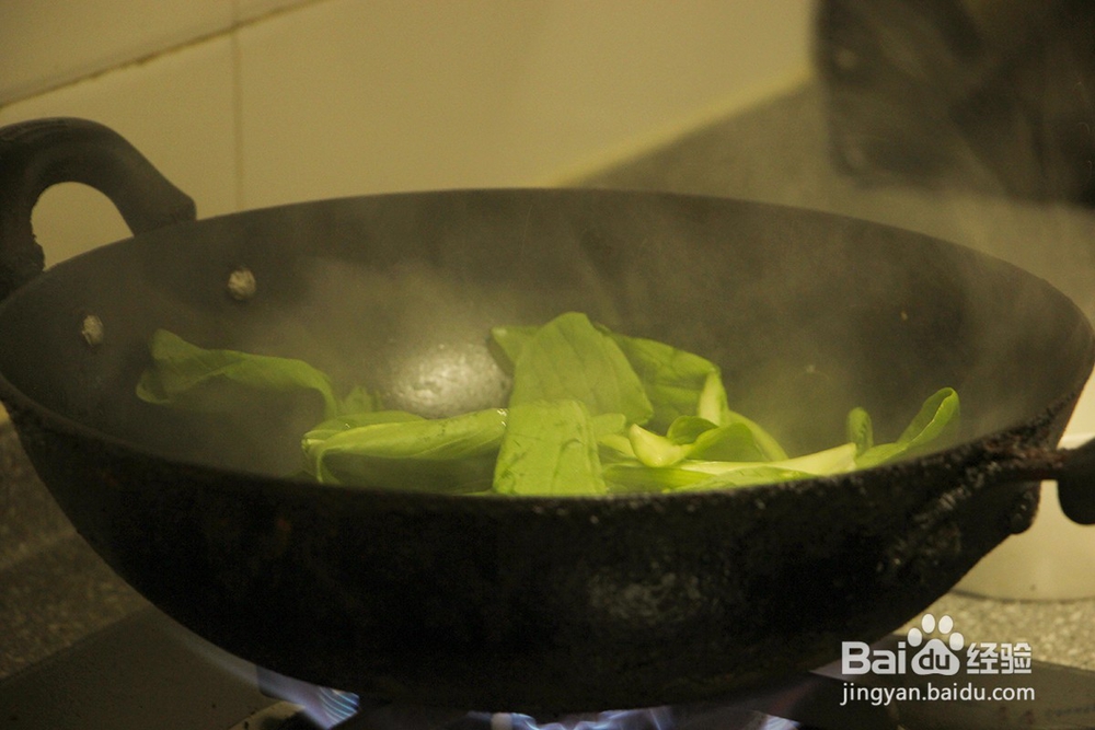 家常美食——香菇炒青菜
