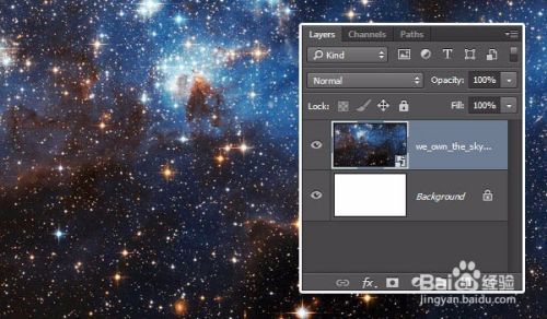 如何用ps制作以星空为背景的文字图片 百度经验 如何用ps制作以星空为背景的文字图片 百度经验