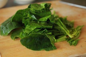 菠菜粉丝的做法