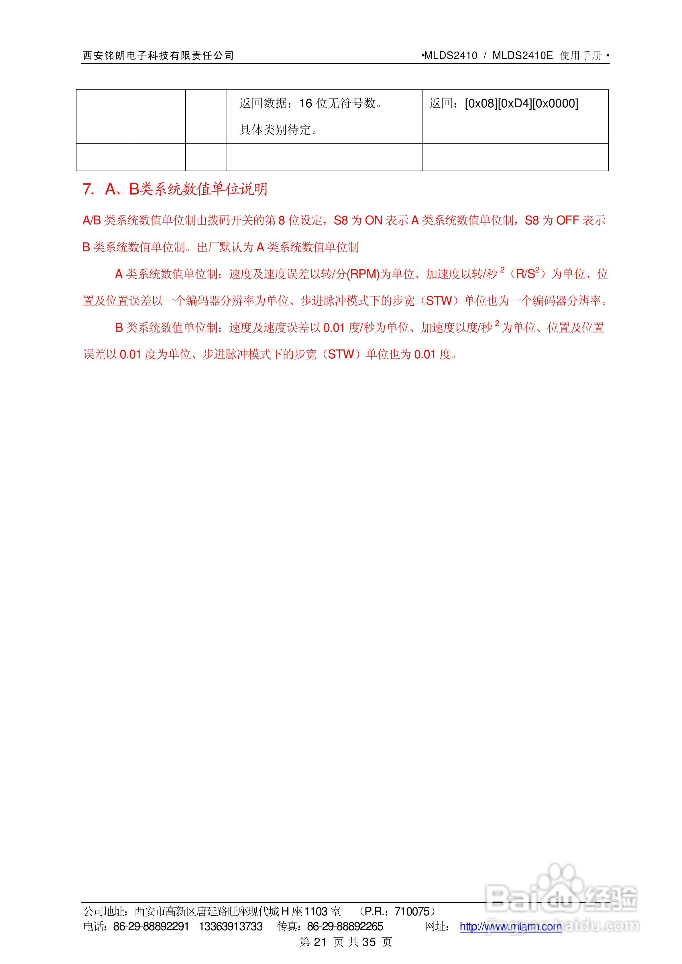 铭朗科技MLDS2410直流伺服驱动器说明书:[3]